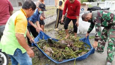 Photo of Aliran Air Tersumbat, Lurah Ampana Pimpin Pembersihan Kota