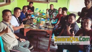 Photo of Jalin Sinergitas, Jurnalis dan Kodim 1307 Poso Makan Siang Bersama