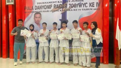 Photo of Karate Piala Danyonif Raider 700/WYC di Makassar, MTsN 3 Pandajaya Poso Sabet 8 Medali