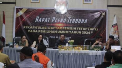 Photo of Gelar Rapat Pleno, KPU Tetapkan DPT Poso 178.999 Pemilih