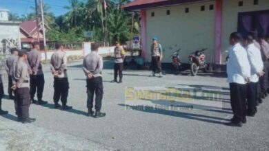 Photo of Pimpin Apel Perdana, Kapolsek PPS Himbau Personil Jaga Netralitas