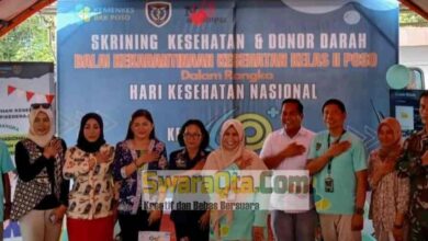 Photo of Balai Kekarantinaan Kelas II Poso Gelar Skirining Kesehatan dan Donor Darah Peringati HKN 60