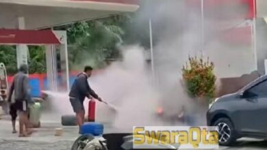 Photo of Kebakaran SPBU Sayo Akibat Korek Api di Jerigen Penampungan BBM