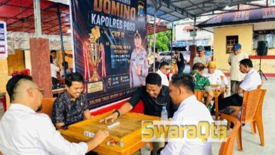 Photo of Hadiah Puluhan Juta, 256 Peserta Antusias Ikut Turnamen Domino Kapolres Poso Cup II